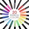 20 Fabric Markers Set - Non-Toxic, Indelible, and Permanent with Fine Point Tip for Textile Painting